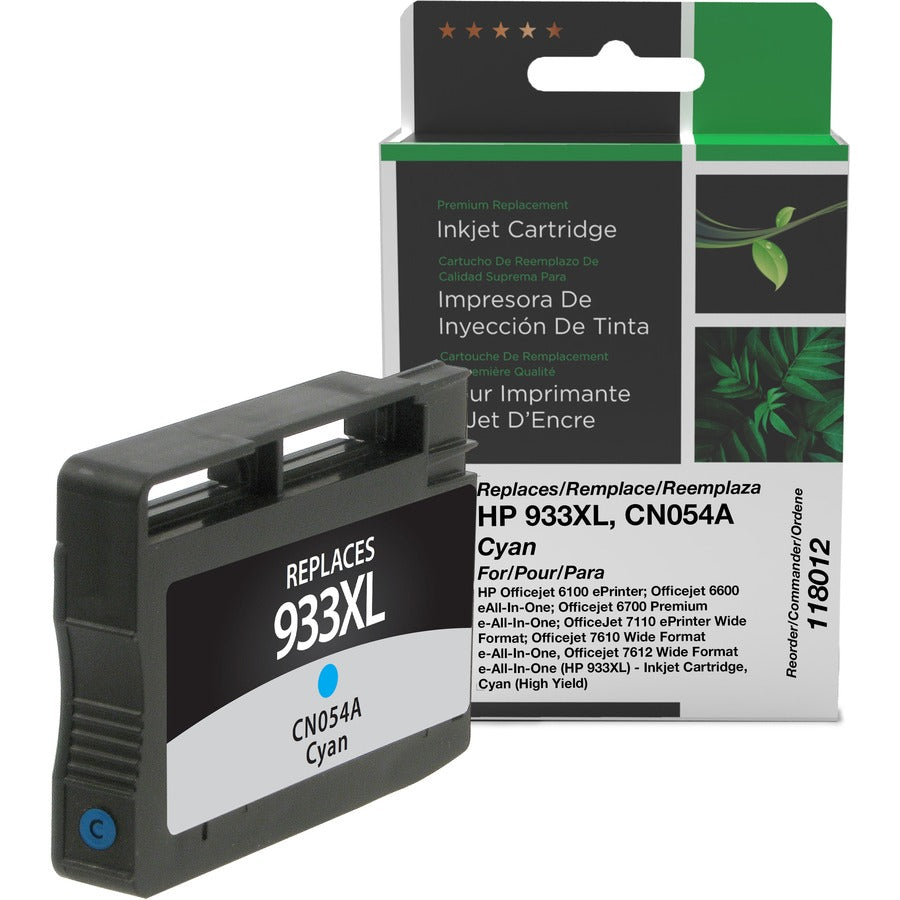 Clover Technologies Remanufactured High Yield Inkjet Ink Cartridge - Alternative for HP 933XL (CN054A) - Cyan - 1 Each