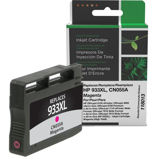 Clover Technologies Remanufactured High Yield Inkjet Ink Cartridge - Alternative for HP 933XL (CN055AN) - Magenta - 1 Each