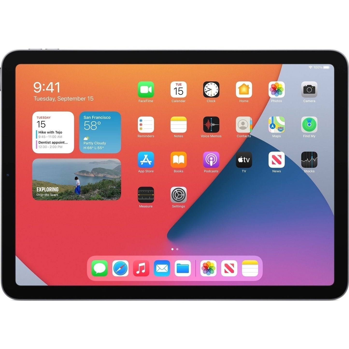 Apple iPad Air (5th Generation) A2588 Tablet - 10.9" - M1 Octa-core (8 Core) - 8 GB RAM - 64 GB Storage - iPadOS 15 - Space Gray