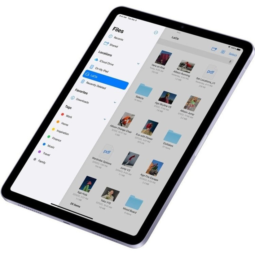 Apple iPad Air (5th Generation) A2588 Tablet - 10.9" - Octa-core) - 8 GB RAM - 64 GB Storage - iPadOS 15 - Purple