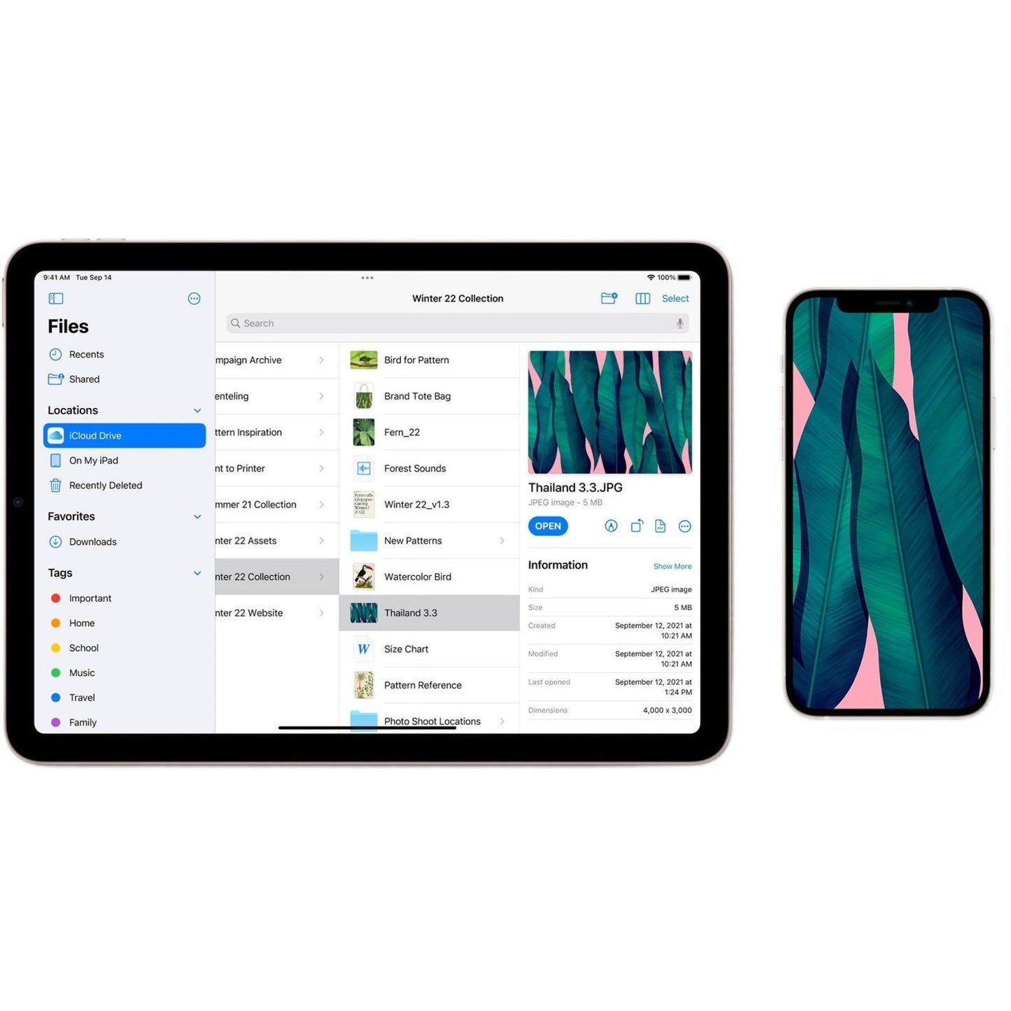 Apple iPad Air (5th Generation) A2589 Tablet - 10.9" - M1 Octa-core (8 Core) - 8 GB RAM - 256 GB Storage - iPadOS 15 - 5G - Pink