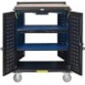 Tripp Lite Safe-IT UV Locking Storage Cart for Mobile Devices and AV Equipment Wood-Grain Top