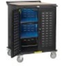 Tripp Lite Safe-IT UV Locking Storage Cart for Mobile Devices and AV Equipment Wood-Grain Top