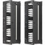 Tripp Lite High-Capacity Vertical Cable Manager - Deep Double Finger Duct with Cover - Single Sided - 12 in. Wide - Black - 7 ft. (2.2 m)