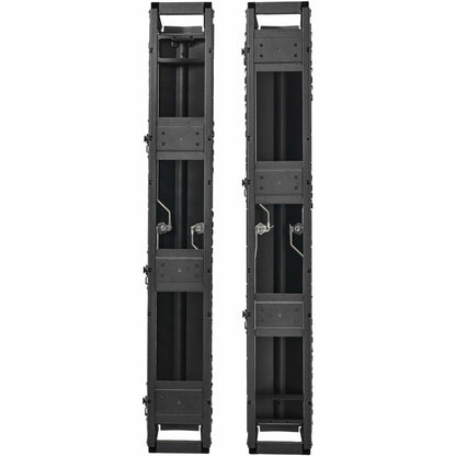 Tripp Lite High-Capacity Vertical Cable Manager - Deep Double Finger Duct with Cover - Single Sided - 6 in. Wide - Black - 7 ft. (2.2 m)