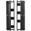 Tripp Lite High-Capacity Vertical Cable Manager - Deep Double Finger Duct with Cover - Single Sided - 6 in. Wide - Black - 7 ft. (2.2 m)