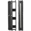 Tripp Lite High-Capacity Vertical Cable Manager - Deep Double Finger Duct with Cover - Single Sided - 6 in. Wide - Black - 7 ft. (2.2 m)