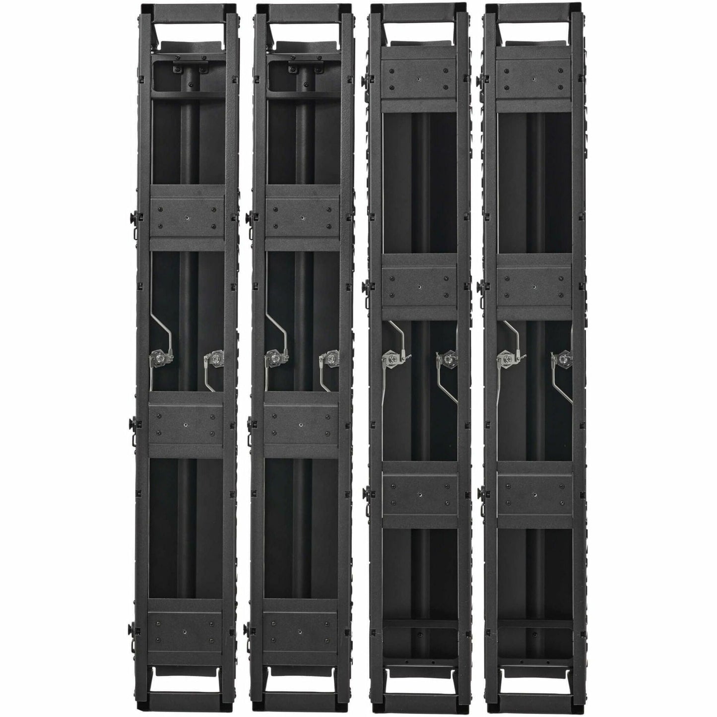 Tripp Lite High-Capacity Vertical Cable Manager - Deep Double Finger Duct with Cover - Double Sided - 6 in. Wide - Black - 7 ft. (2.2 m)