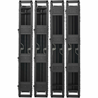 Tripp Lite High-Capacity Vertical Cable Manager - Deep Double Finger Duct with Cover - Double Sided - 6 in. Wide - Black - 7 ft. (2.2 m)