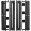 Tripp Lite High-Capacity Vertical Cable Manager - Deep Double Finger Duct with Cover - Double Sided - 6 in. Wide - Black - 7 ft. (2.2 m)