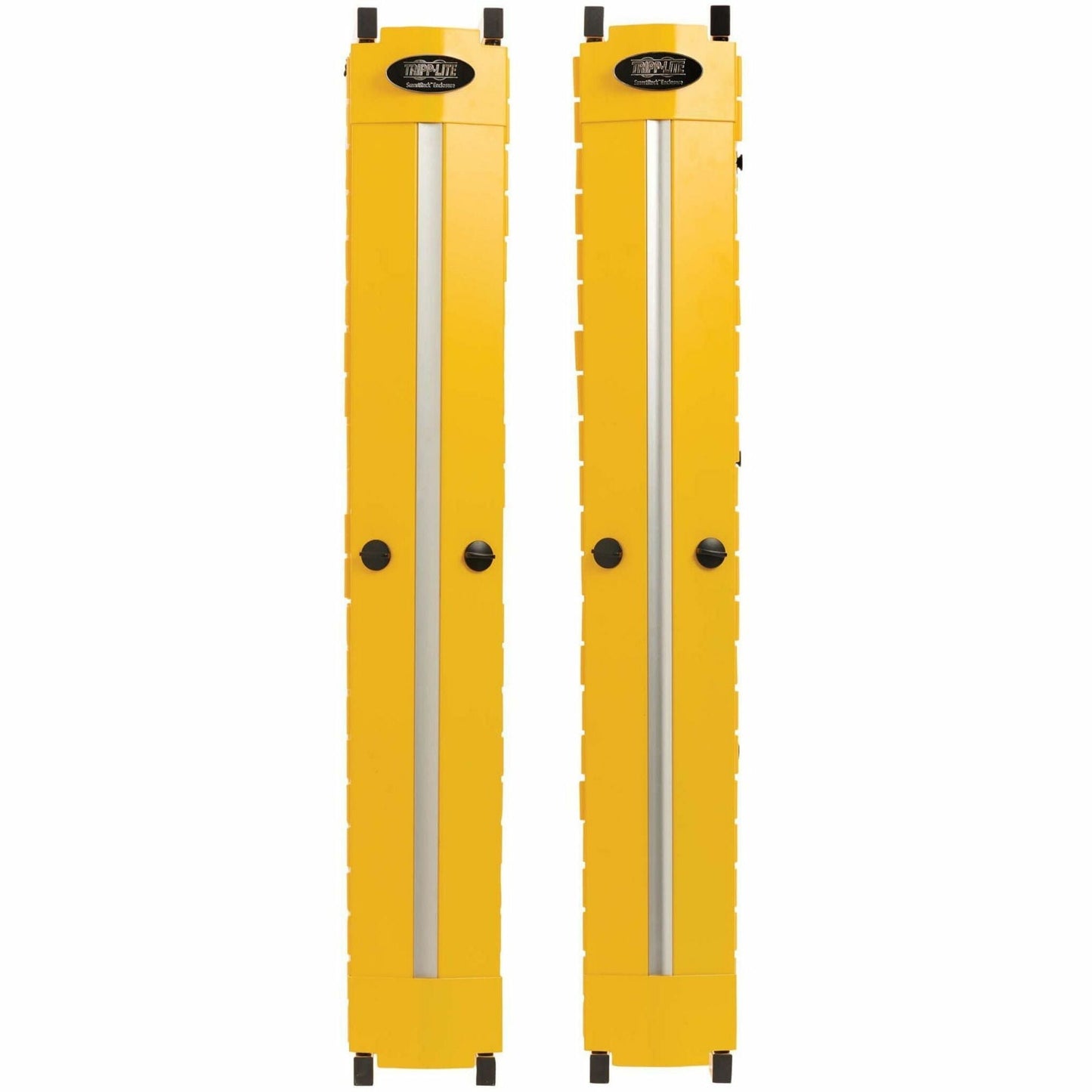 Tripp Lite High-Capacity Vertical Cable Manager - Deep Double Finger Duct with Cover - Single Sided - 6 in. Wide - Yellow - 7 ft. (2.2 m)