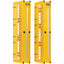 Tripp Lite High-Capacity Vertical Cable Manager - Deep Double Finger Duct with Cover - Single Sided - 6 in. Wide - Yellow - 7 ft. (2.2 m)