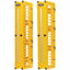 Tripp Lite High-Capacity Vertical Cable Manager - Deep Double Finger Duct with Cover - Single Sided - 6 in. Wide - Yellow - 7 ft. (2.2 m)