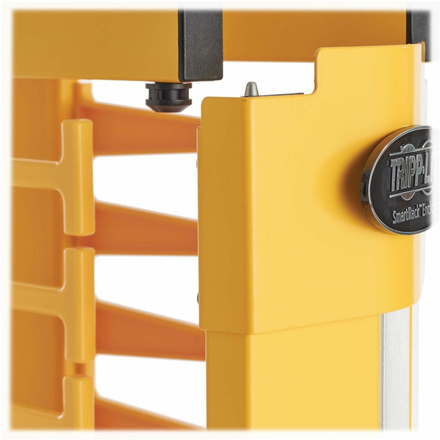 Tripp Lite High-Capacity Vertical Cable Manager - Deep Double Finger Duct with Cover - Single Sided - 6 in. Wide - Yellow - 7 ft. (2.2 m)