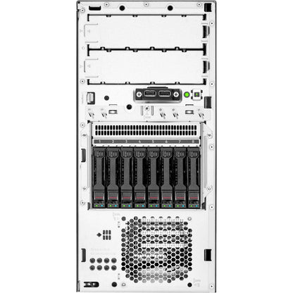 HPE ProLiant ML30 G10 Plus 4U Tower Server - 1 x Intel Xeon E-2314 2.80 GHz - 16 GB RAM - 1 TB HDD - Serial ATA Controller