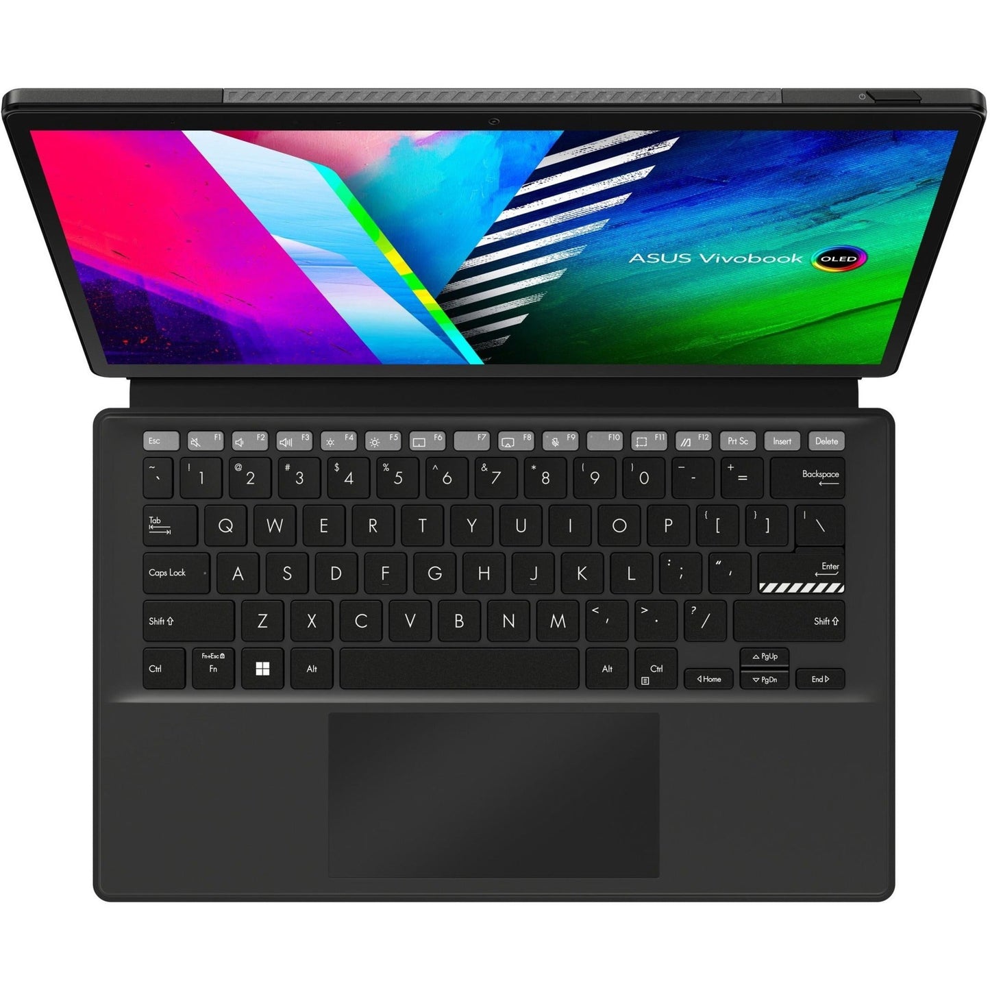 Asus Vivobook 13 Slate OLED T3300 T3300KA-DH21T 13.3" Touchscreen Detachable 2 in 1 Notebook - Full HD - 1920 x 1080 - Intel Pentium Silver N6000 Quad-core (4 Core) 1.10 GHz - 4 GB Total RAM - 4 GB On-board Memory - 128 GB Flash Memory - Black