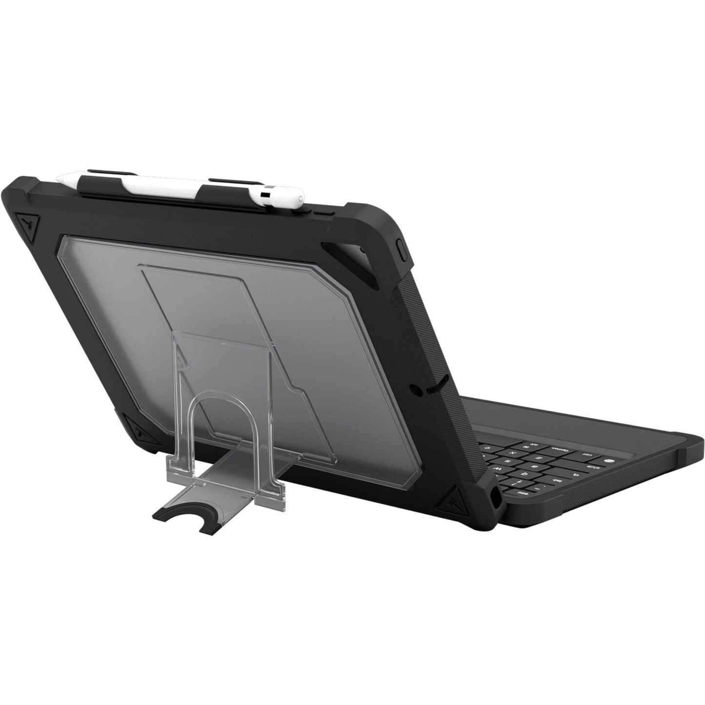 MAXCases Extreme KeyCase-X Rugged Keyboard/Cover Case for 10.2" Apple iPad (7th Generation) iPad (8th Generation) iPad (9th Generation) Tablet - Clear