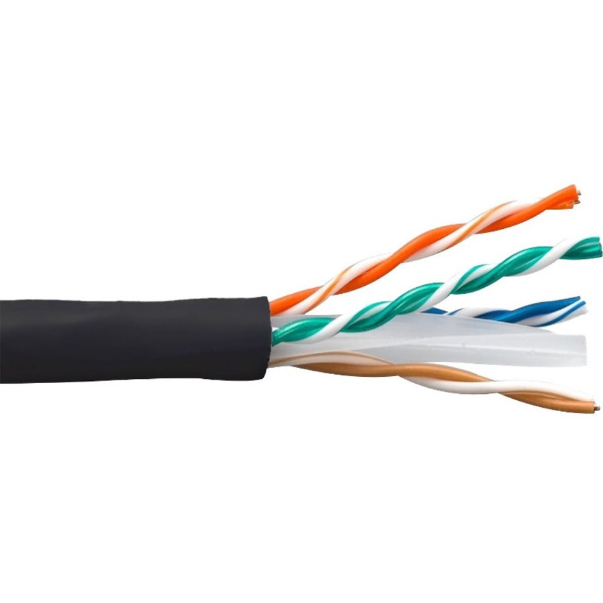 ENET Cat5e Stranded 24AWG 4Pair 350 MHz Copper Cable UTP CMR Jacket 1000ft Black