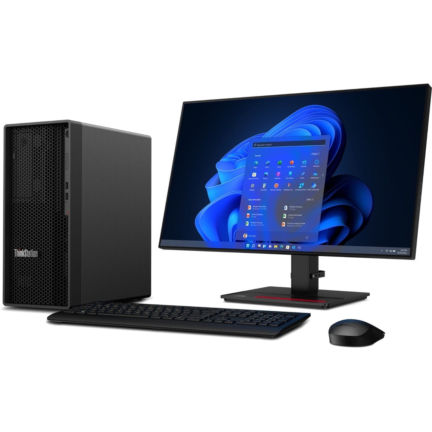 Lenovo ThinkStation P360 30FM0017US Workstation - 1 x Intel Core i5 Hexa-core (6 Core) i5-12500 12th Gen 3 GHz - 16 GB DDR5 SDRAM RAM - 512 GB SSD - Tower - Black