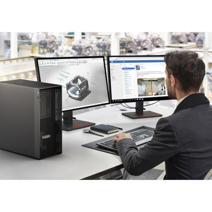Lenovo ThinkStation P360 30FM0017US Workstation - 1 x Intel Core i5 Hexa-core (6 Core) i5-12500 12th Gen 3 GHz - 16 GB DDR5 SDRAM RAM - 512 GB SSD - Tower - Black