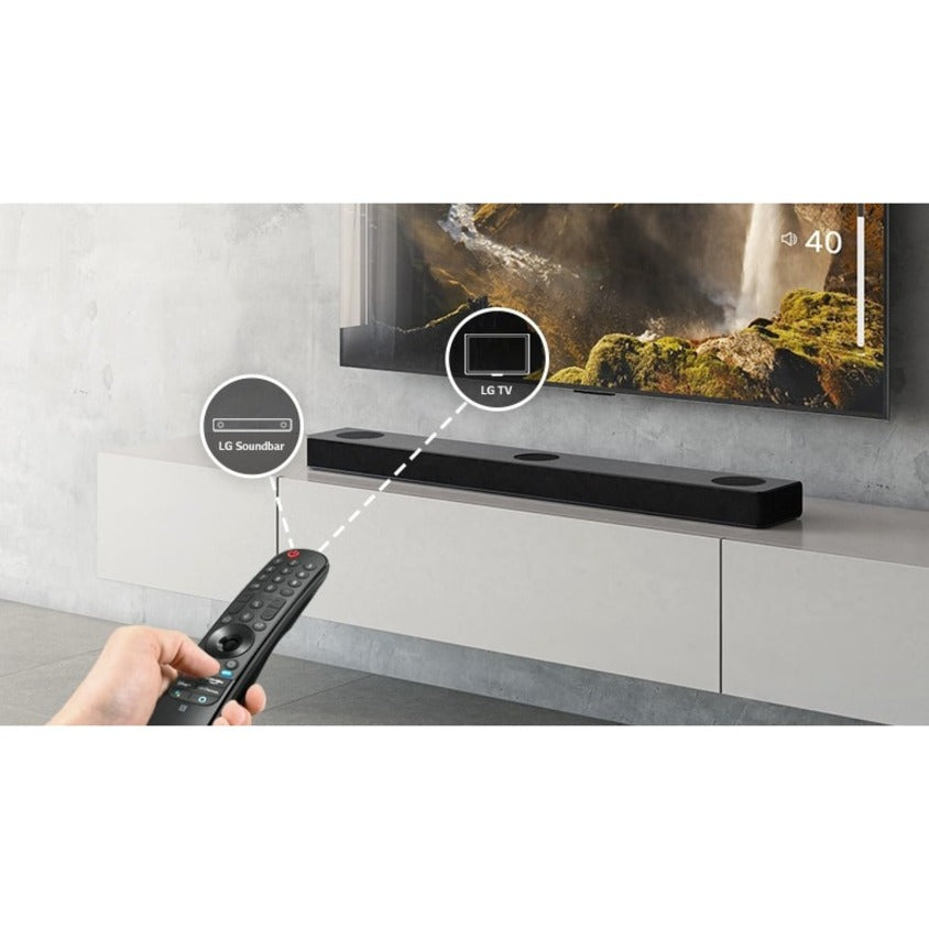 LG S80QY 3.1.3 Bluetooth Sound Bar Speaker - 480 W RMS - Google Assistant Alexa Supported - Black