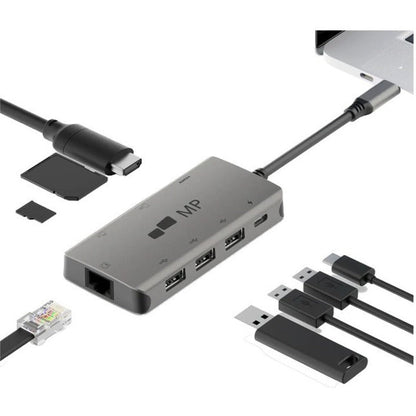 Mobile Pixels 8 in 1 USB-C Hub with 4K HDMI