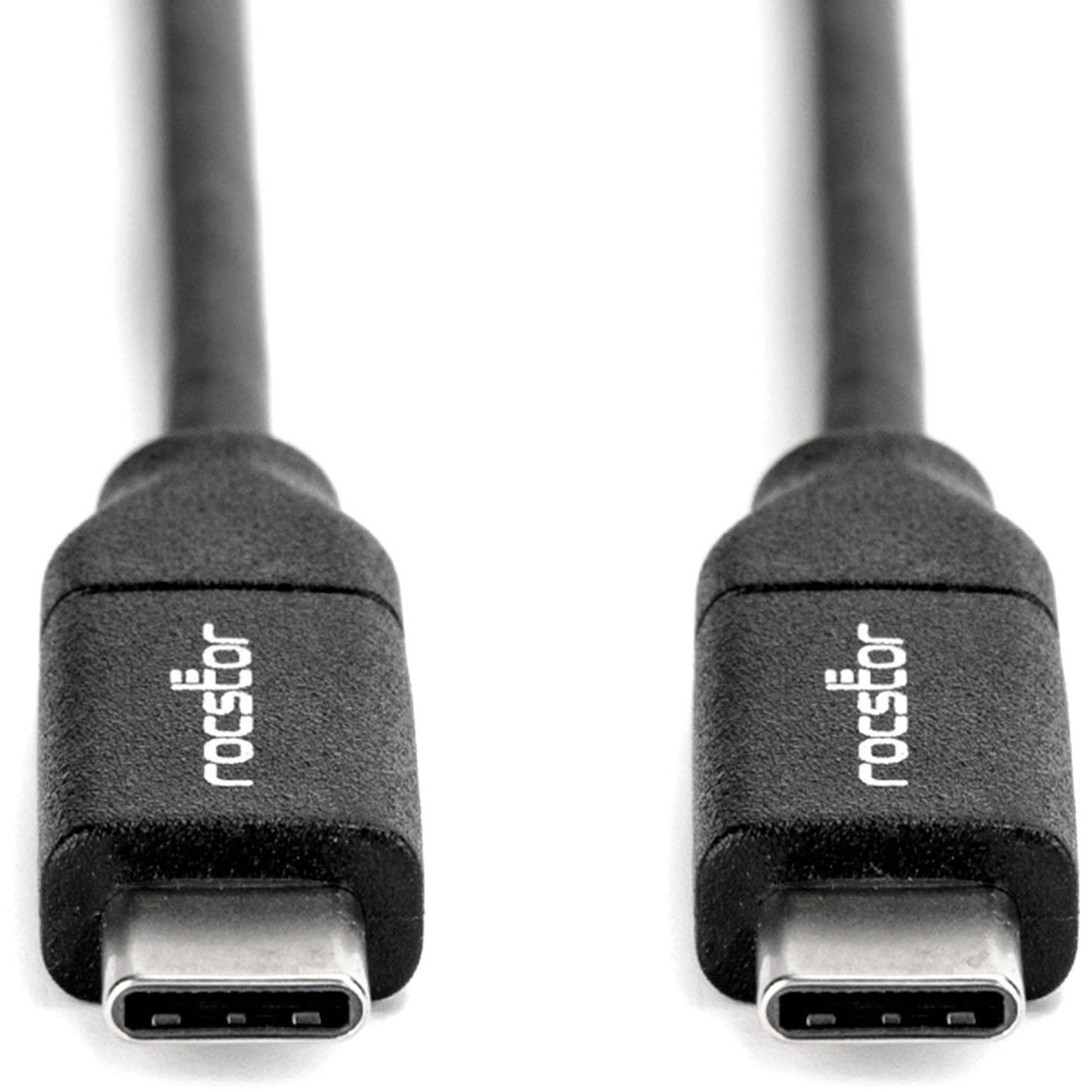 Rocstor Premium USB-C Charging Cable 2m 6ft - Up to 100W PD-M/M- Black