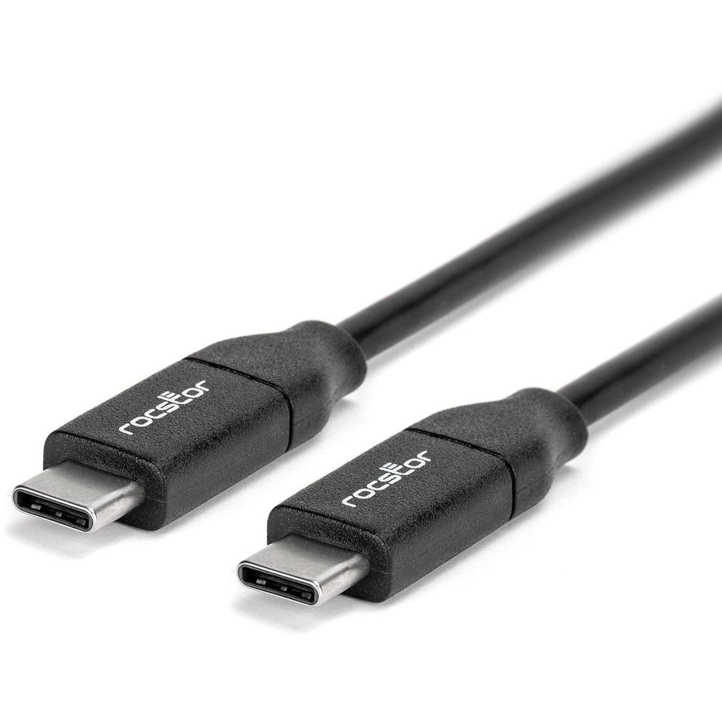 Rocstor Premium USB-C Charging Cable 3m 10ft - Up to 100W PD - M/M - Black