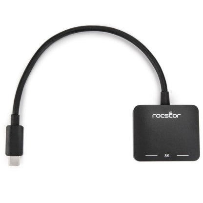 Rocstor Premium USB C to HDMI 2.0 or DisplayPort 1.4a Monitor Adapter - MST Mode