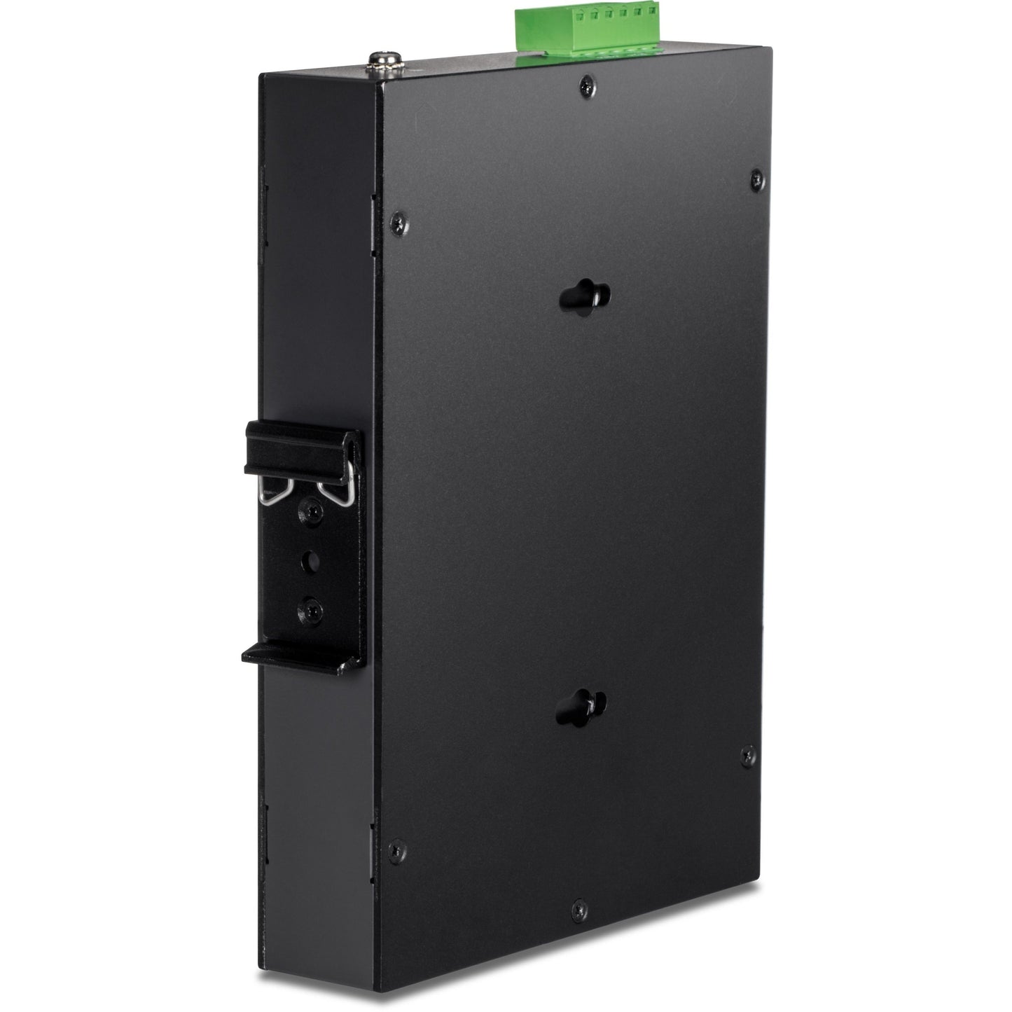 TRENDnet 5-Port Industrial Gigabit PoE+ Switch Wide Temperature Range -20&deg; - 65&deg;C (-4&deg; - 149&deg;F) DIN-Rail Switch 50-55V DC 4 x Gigabit PoE+ Ports 1 x Gigabit SFP Slot TI-PGM541 Black