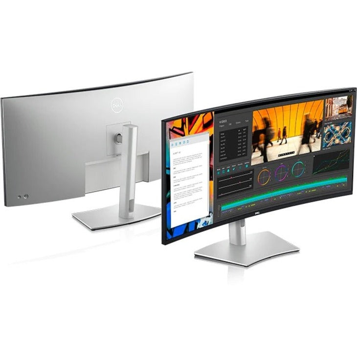 Dell UltraSharp U4021QW 39.7" 5K2K WUHD Curved Screen LCD Monitor - 21:9 - Black Silver