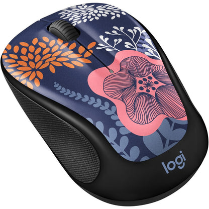 Logitech Design Collection Limited Edition Wireless Mouse with Colorful Designs - USB Unifying Receiver 12 months AA Battery Life Portable & Lightweight Easy Plug & Play with Universal Compatibility - FOREST FLORAL