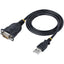 StarTech.com 3ft (1m) USB to Serial Cable DB9 Male RS232 to USB Converter USB to Serial Adapter COM Port Adapter with Prolific IC