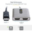 StarTech.com DP to Dual HDMI MST HUB Dual HDMI 4K 60Hz 2 Port DisplayPort Multi Monitor Adapter with 1ft/30cm Cable DP 1.4 | DSC | HBR3