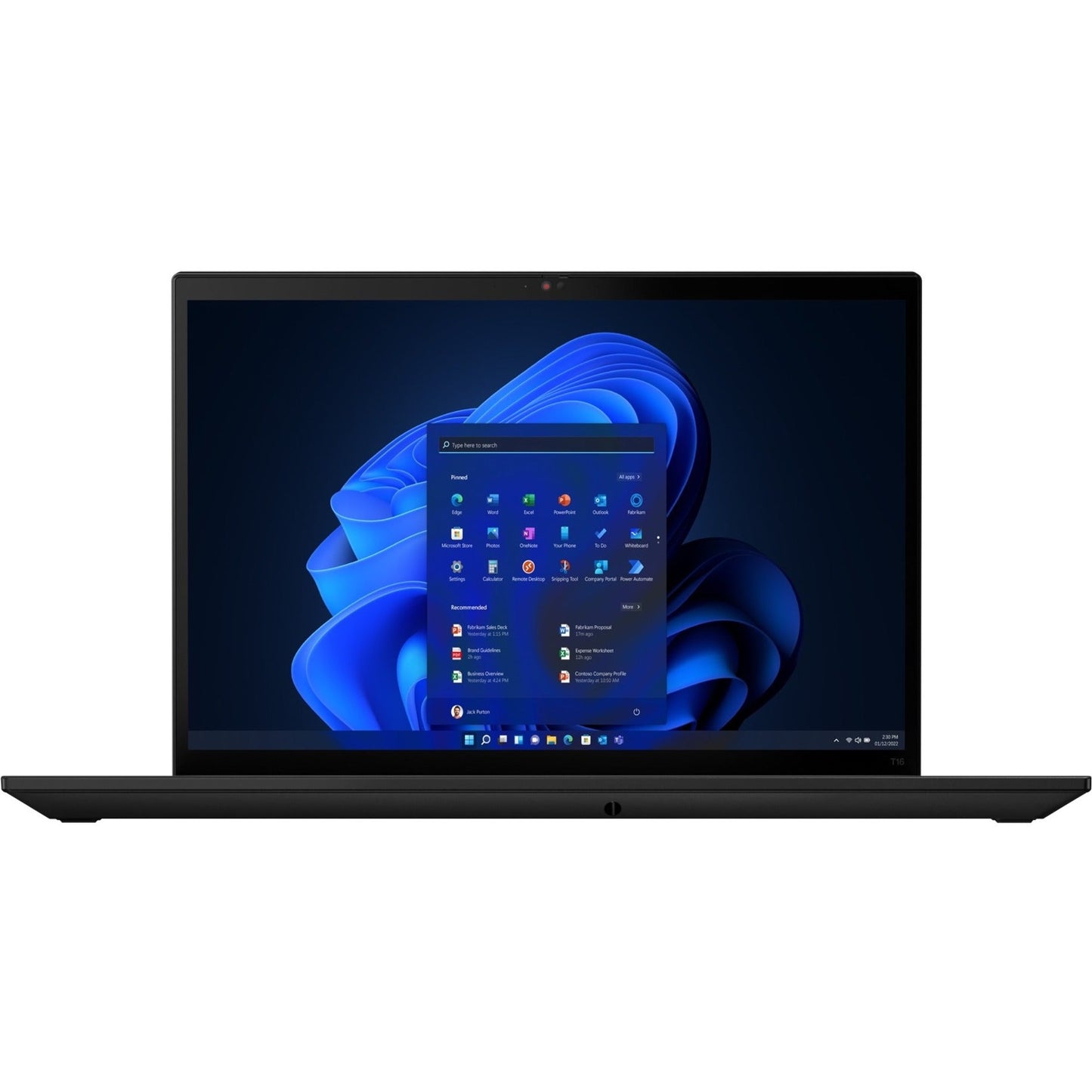 Lenovo ThinkPad T16 Gen 1 21CH0006US 16" Touchscreen Notebook - WUXGA - 1920 x 1200 - AMD Ryzen 7 PRO 6850U Octa-core (8 Core) 2.70 GHz - 16 GB Total RAM - 512 GB SSD - Villi Black