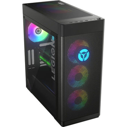 Lenovo Legion T7 34IAZ7 90S1000BUS Gaming Desktop Computer - Intel Core i7 12th Gen i7-12700K Dodeca-core (12 Core) - 32 GB RAM DDR5 SDRAM - 1 TB M.2 PCI Express NVMe 4.0 SSD - Tower - Raven Black