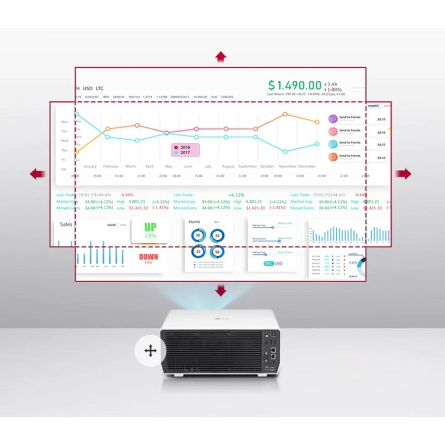 LG ProBeam Short Throw DLP Projector - 16:9 - Wall Mountable - TAA Compliant