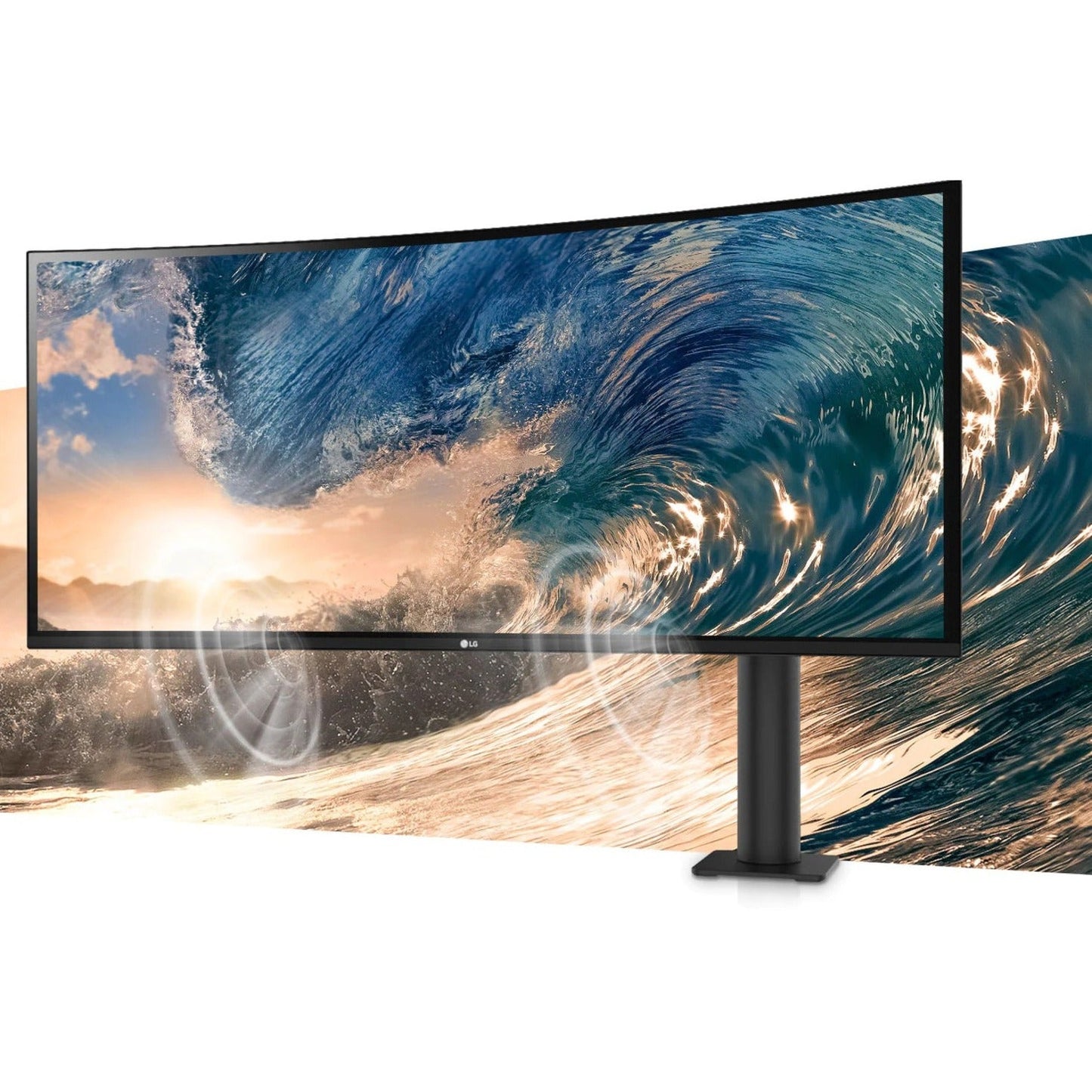 LG Ultrawide 34BP88CN-B 34" UW-QHD Curved Screen LCD Monitor - 21:9 - Black