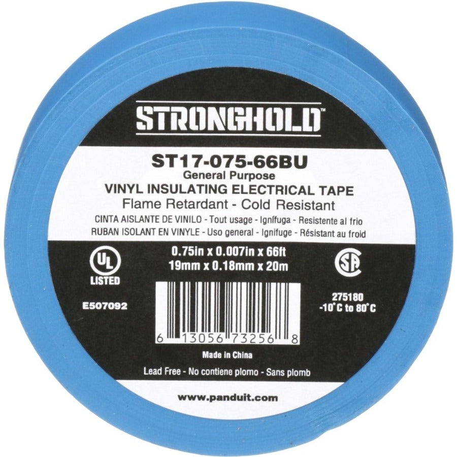 StrongHold StrongHold ST17-075-66YL Electrical Tape Yellow PVC Gen Purpose .75"  .007"