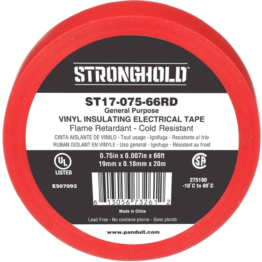 StrongHold StrongHold ST17-075-66YL Electrical Tape Yellow PVC Gen Purpose .75"  .007"