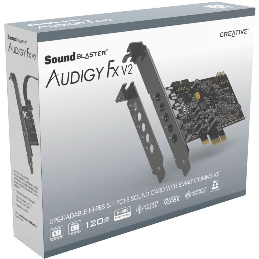 Sound Blaster Audigy Fx V2 Sound Card (with Full Height I/O Bracket)