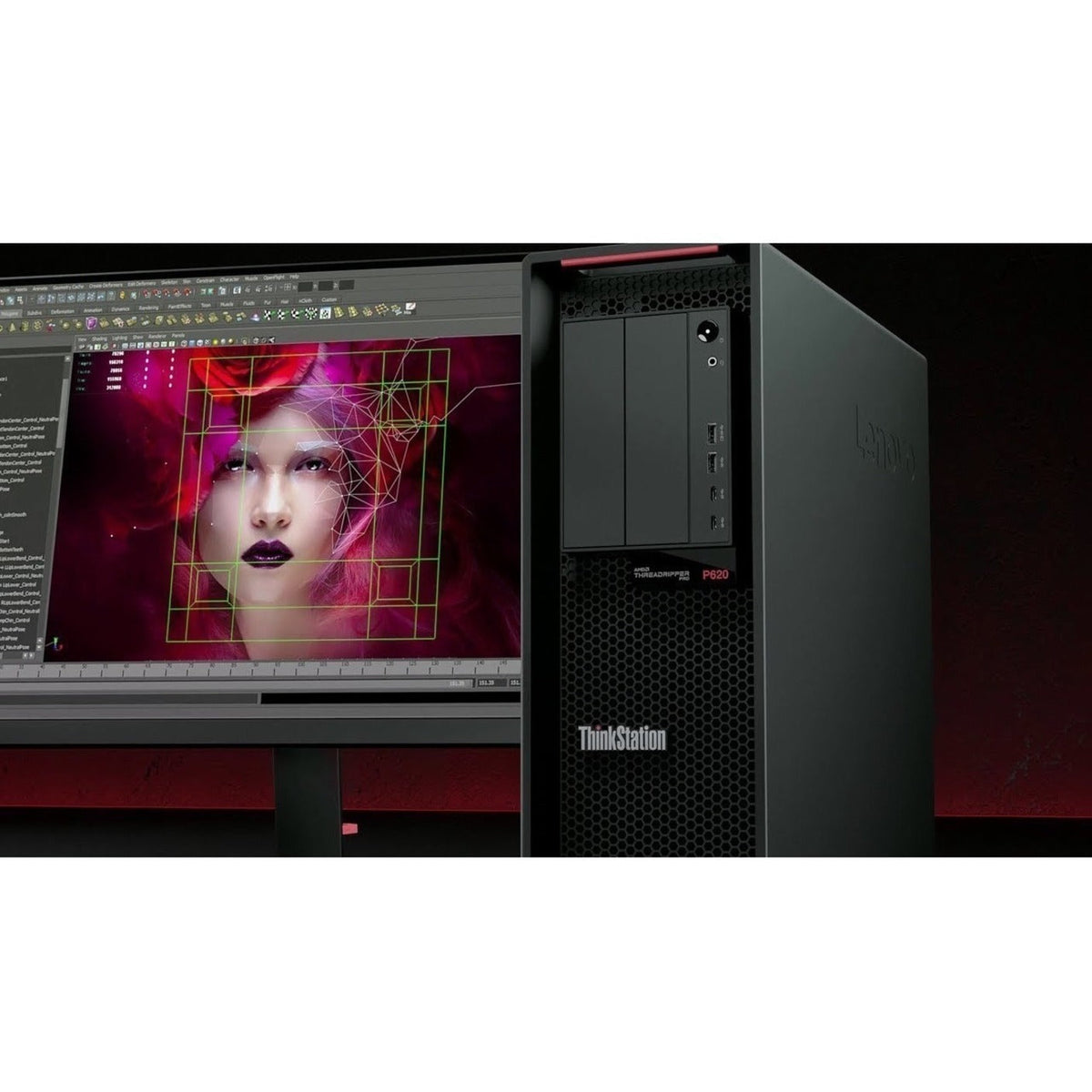 Lenovo ThinkStation P620 30E000MEUS Workstation - 1 x AMD Ryzen Threadripper PRO Dodeca-core (12 Core) 5945WX 4.10 GHz - 32 GB DDR4 SDRAM RAM - 1 TB SSD - Tower