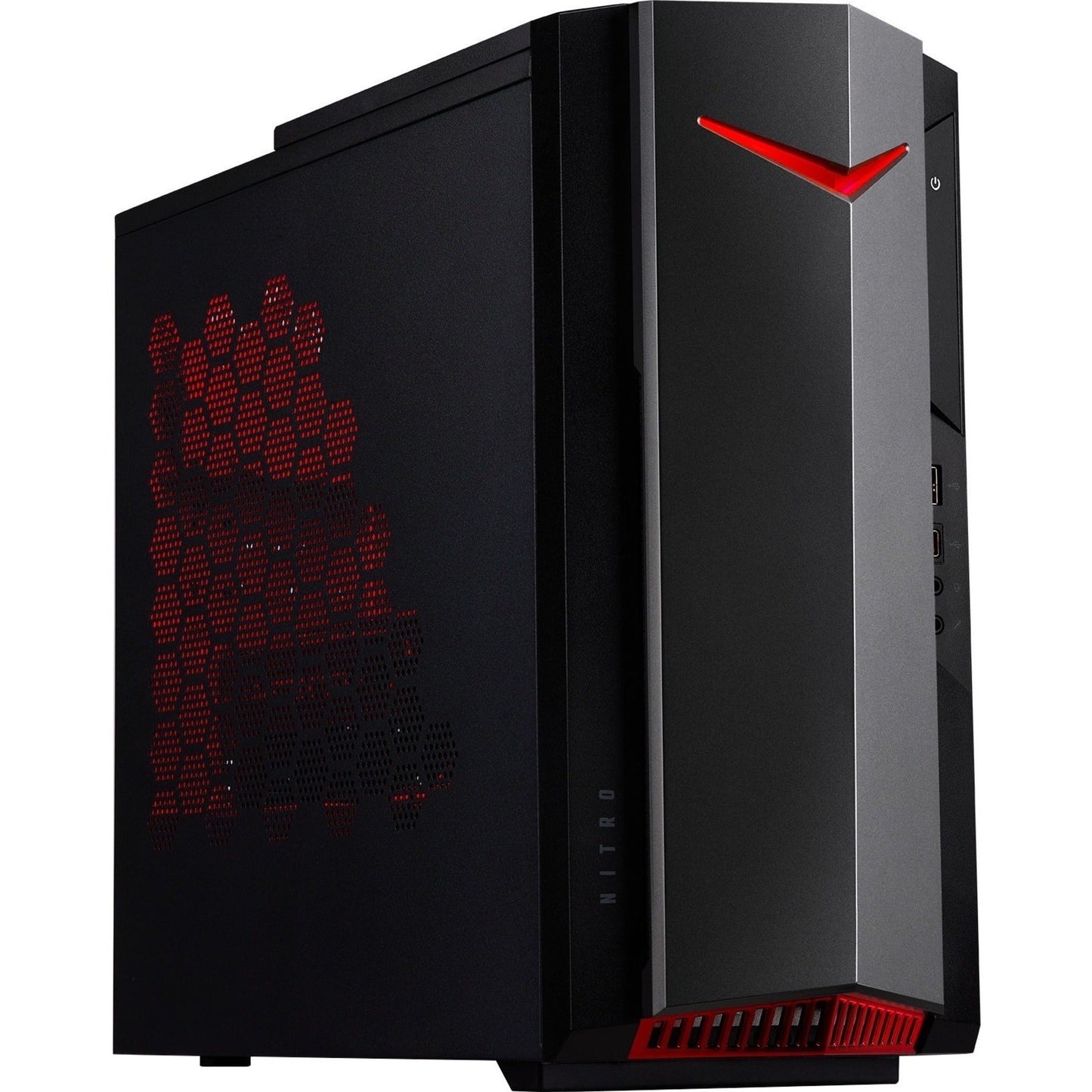 Acer Nitro N50-640 N5-64-UR13 Gaming Desktop Computer - Intel Core i5 12th Gen i5-12400F Hexa-core (6 Core) 2.50 GHz - 16 GB RAM DDR4 SDRAM - 1 TB HDD - 512 GB PCI Express SSD