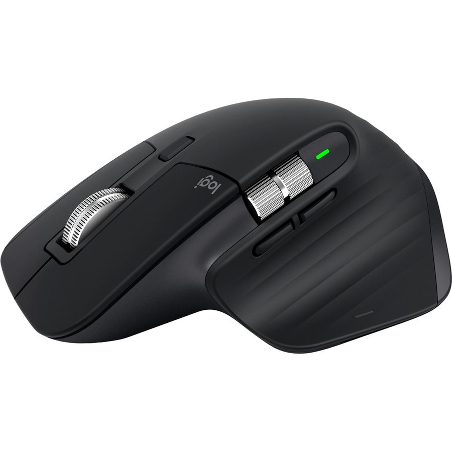 Logitech MX Master 3S - Wireless Performance Mouse with Ultra-fast Scrolling Ergo 8K DPI Track on Glass Quiet Clicks USB-C Bluetooth Windows Linux Chrome (Black)