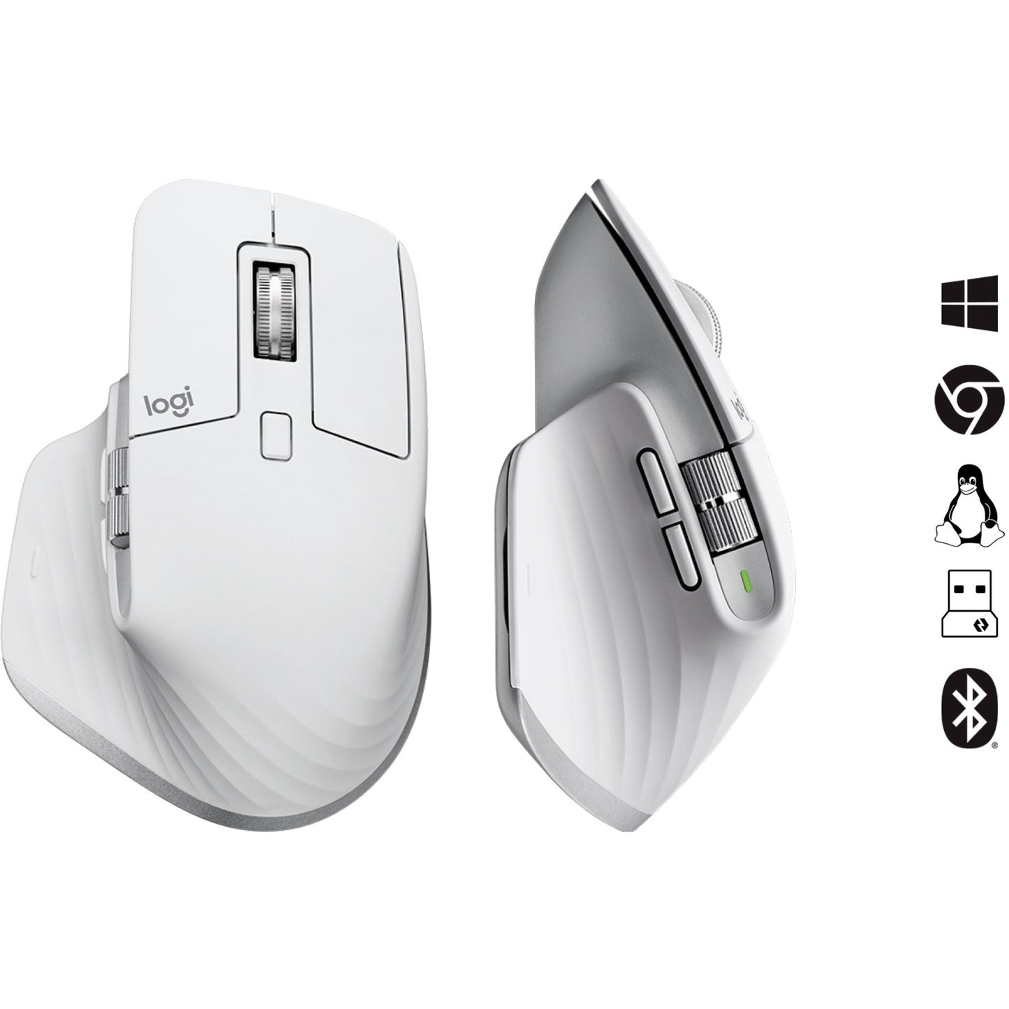 Logitech MX Master 3S Performance Wireless Mouse (Pale Grey)