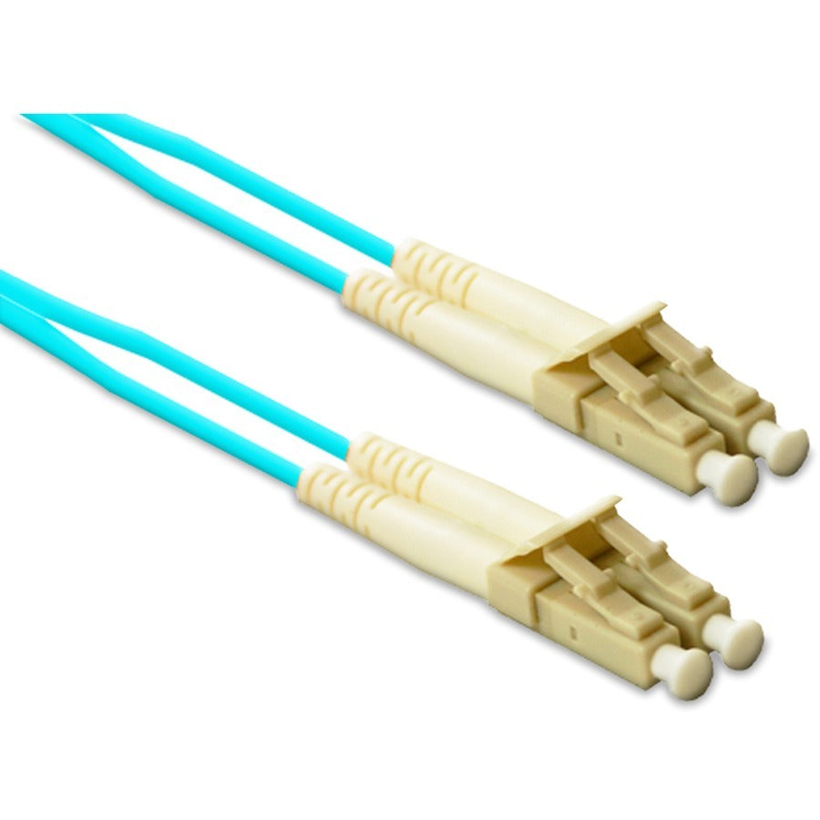 ENET LC to LC OM4 50/125 10/40/100G Multimode Duplex Fiber Cable - Aqua 135 Meter
