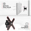 CTA Digital Articulating VESA Plate for Poles Beams and Corners - Black