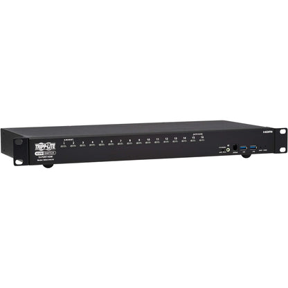 Tripp Lite 16-Port 4K HDMI/USB KVM Switch - 4K 60 Hz Video/Audio USB Peripheral Sharing 1U Rack-Mount