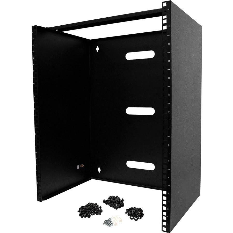 StarTech.com 14U Wall Mount Rack 14in Deep 19 inch Wall Mount Network Rack Wall Mounting Patch Panel Bracket for Switch/IT Equipment