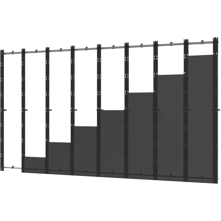 Peerless-AV SEAMLESS Kitted DS-LEDZRD-8X8 Wall Mount for LED Display Video Wall - Black Silver - TAA Compliant